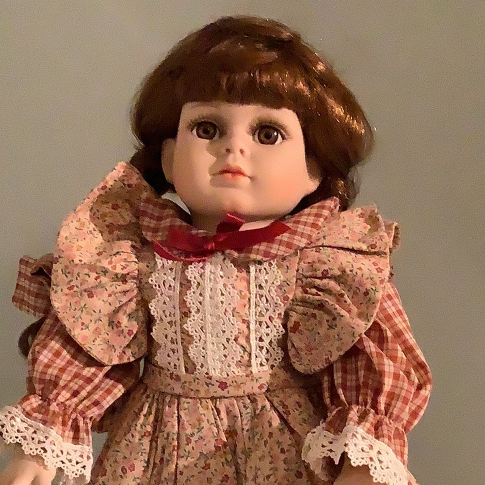 NEW vintage Karla Porcelain Doll 18” tall